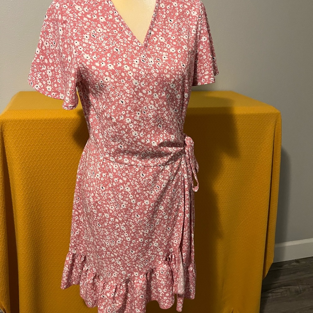 Beautiful pink Floral Dress